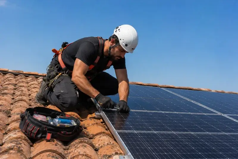 Maintenance et monitoring de panneaux solaires à Saint-Sixt