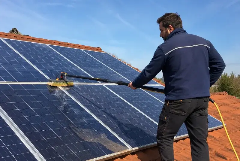 Nettoyage et entretien de panneaux solaires à Saint-Sixt